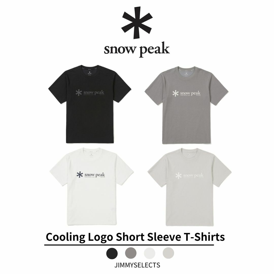 Snow Peak 雪諾必克 基本款 涼感 logo 短袖 短T S24MUFTS67
