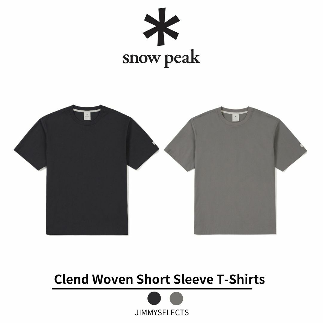 Snow Peak 雪諾必克 Clend 梭織 T-Shirts 短袖 短T S24MMDTS14
