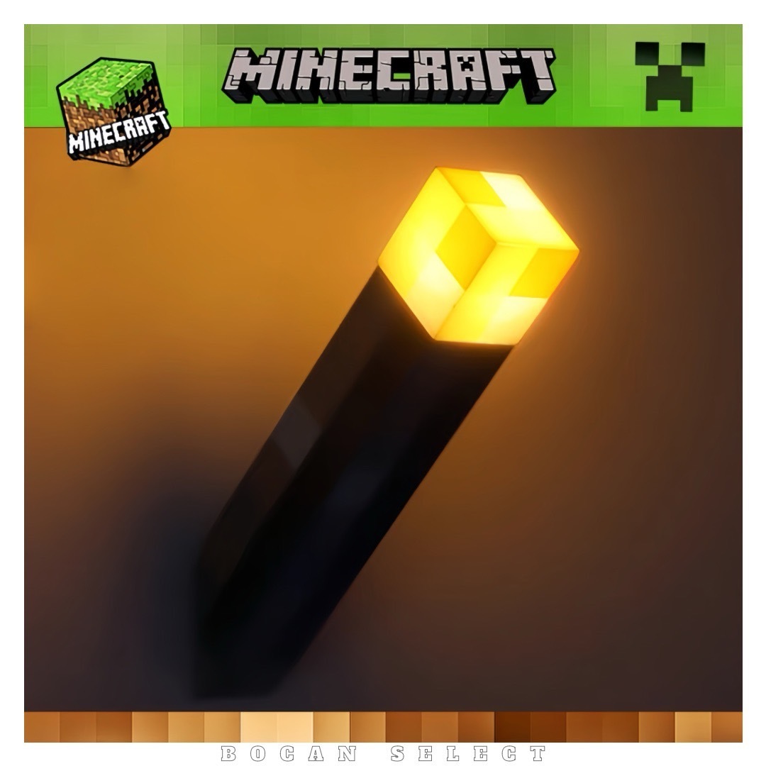 MINECRAFT 我的世界 火把小夜燈 3D