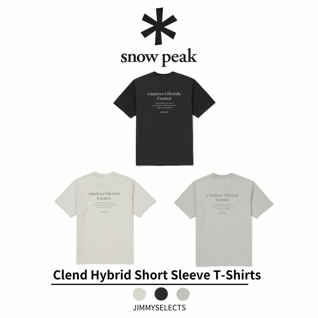 Snow Peak 雪諾必克 Clend Hybrid 文字 短袖 短T S24MUDTS56