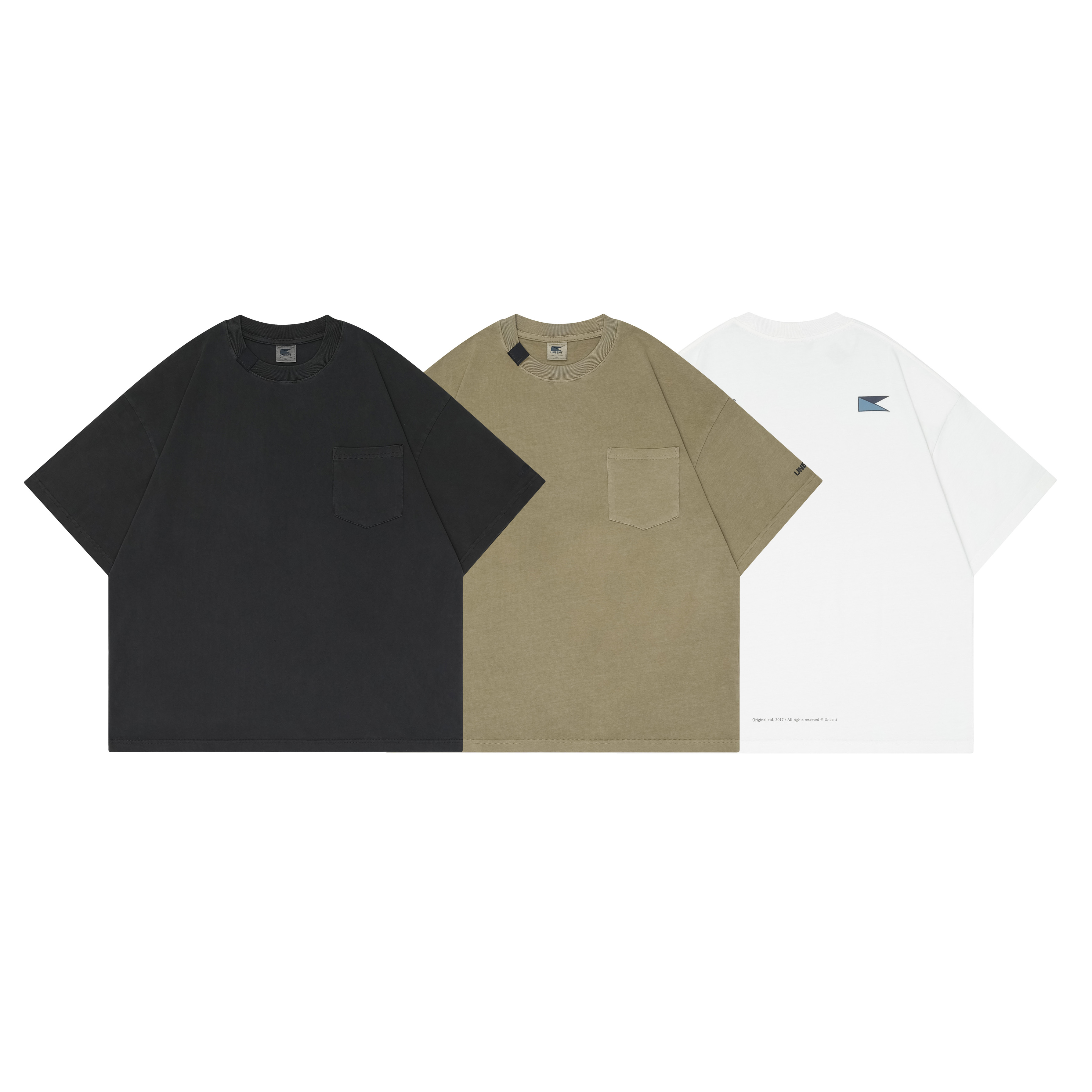Unbent 24 s/s wahsed pocket Tee