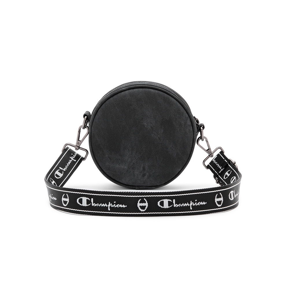 質感帆布圓餅包(黑)