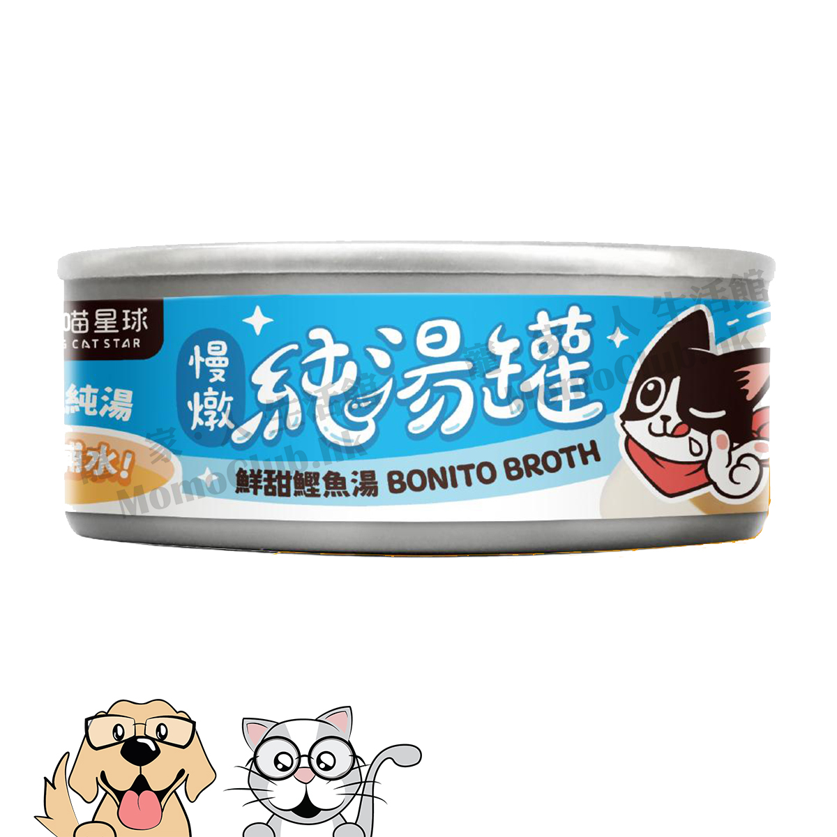 汪喵星球 - 無膠慢燉純湯罐 (鮮甜鰹魚湯) 80g