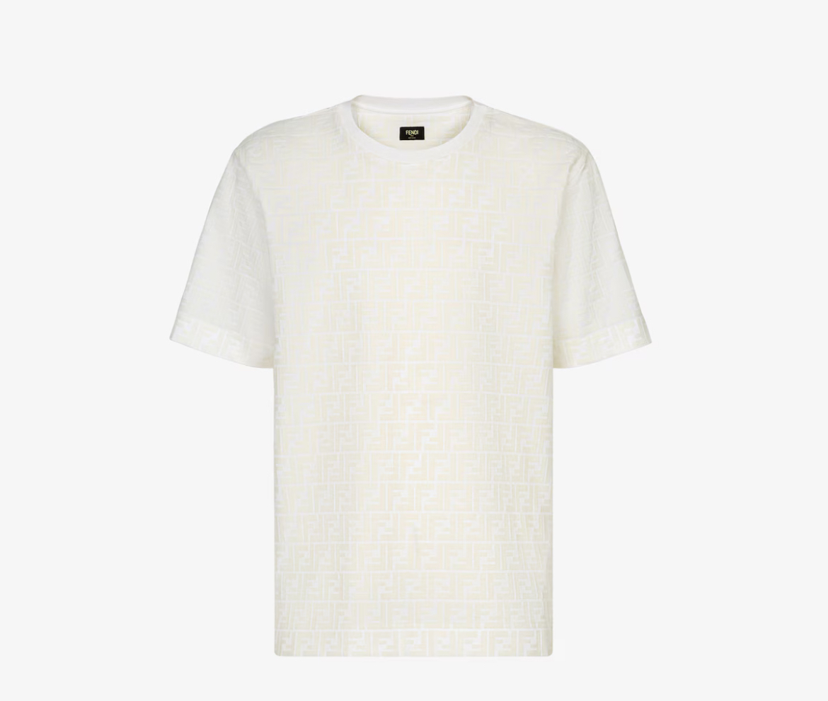 Fendi T-shirt in cotton piqué