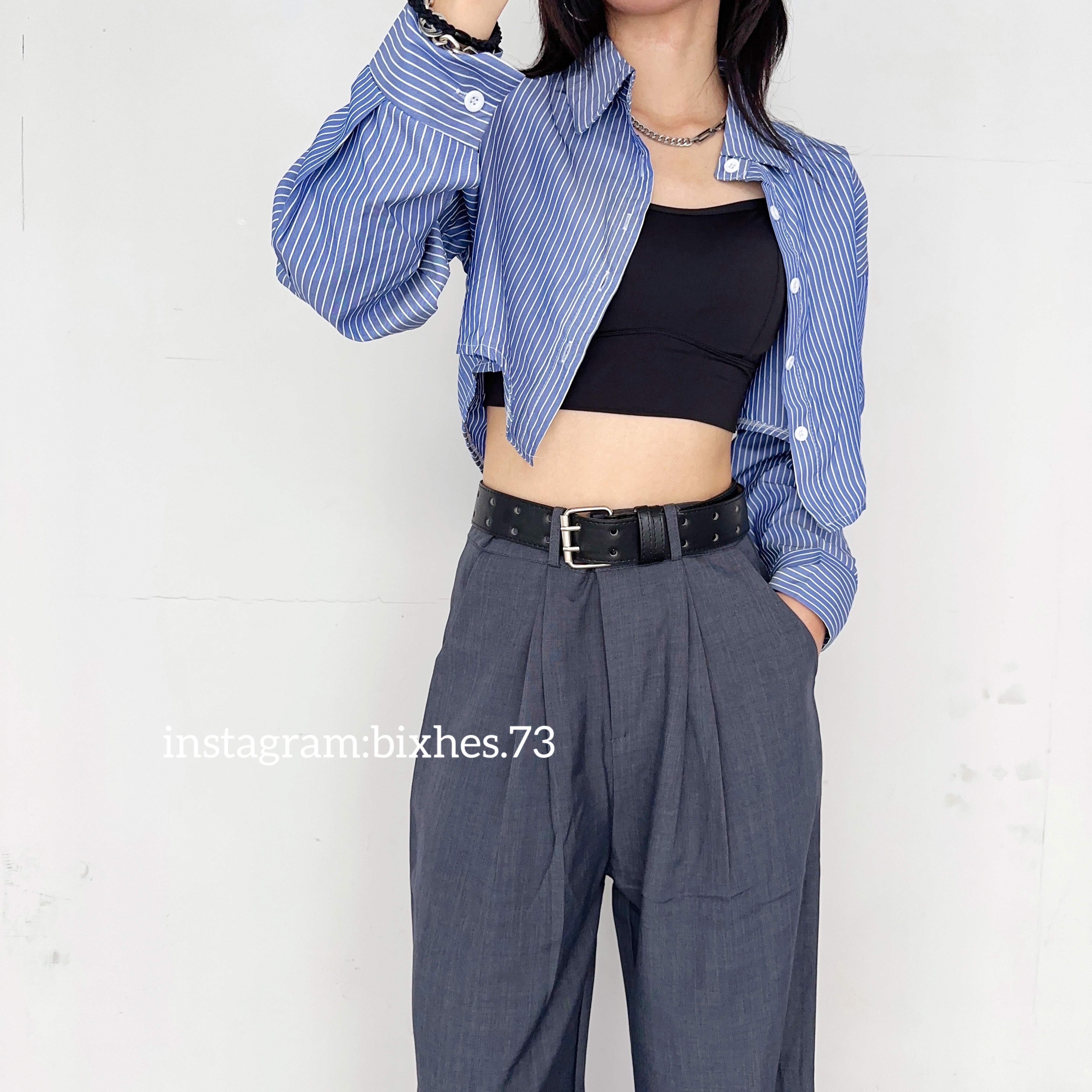 雙孔方頭皮帶(P00016)