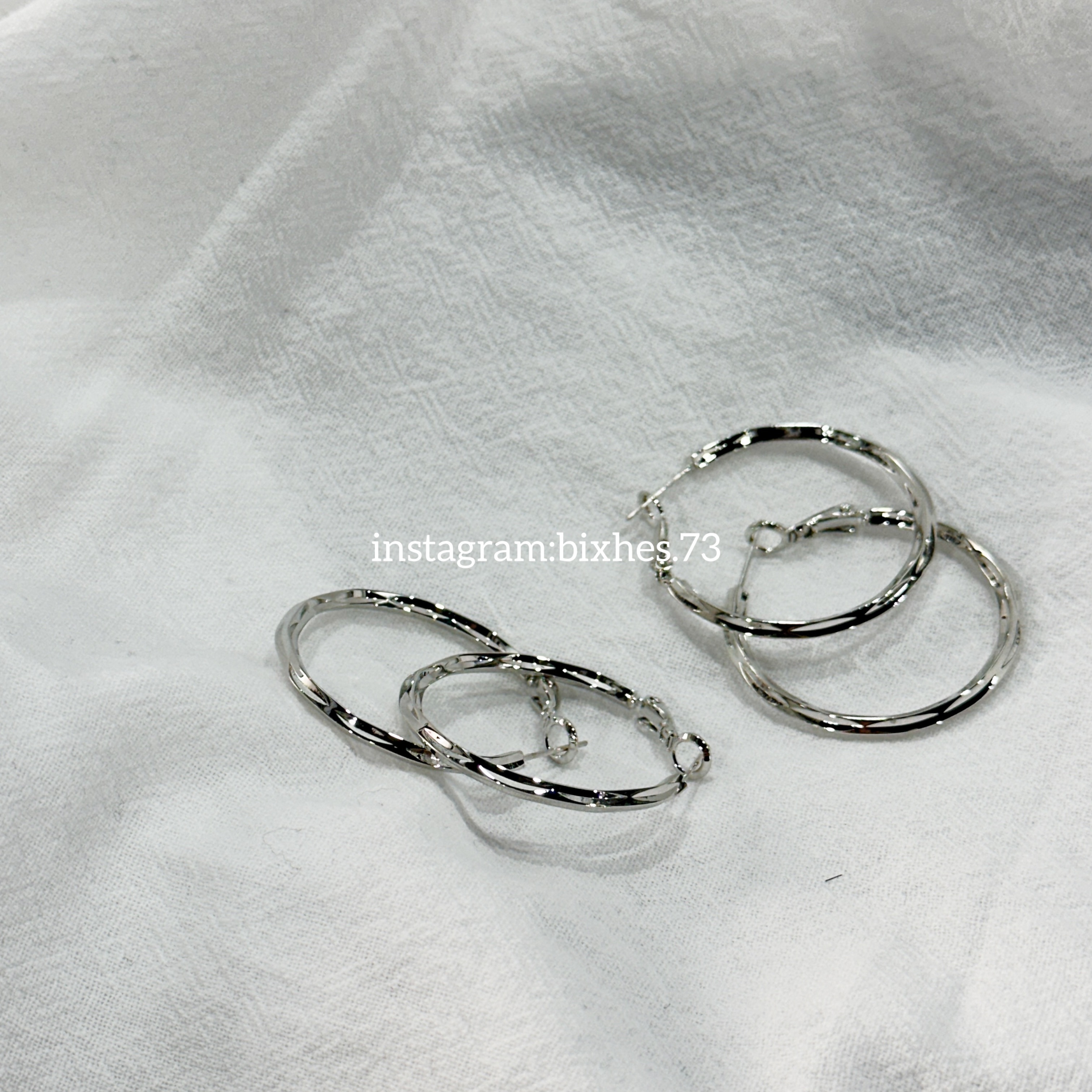 質感稜角耳圈(K00058)