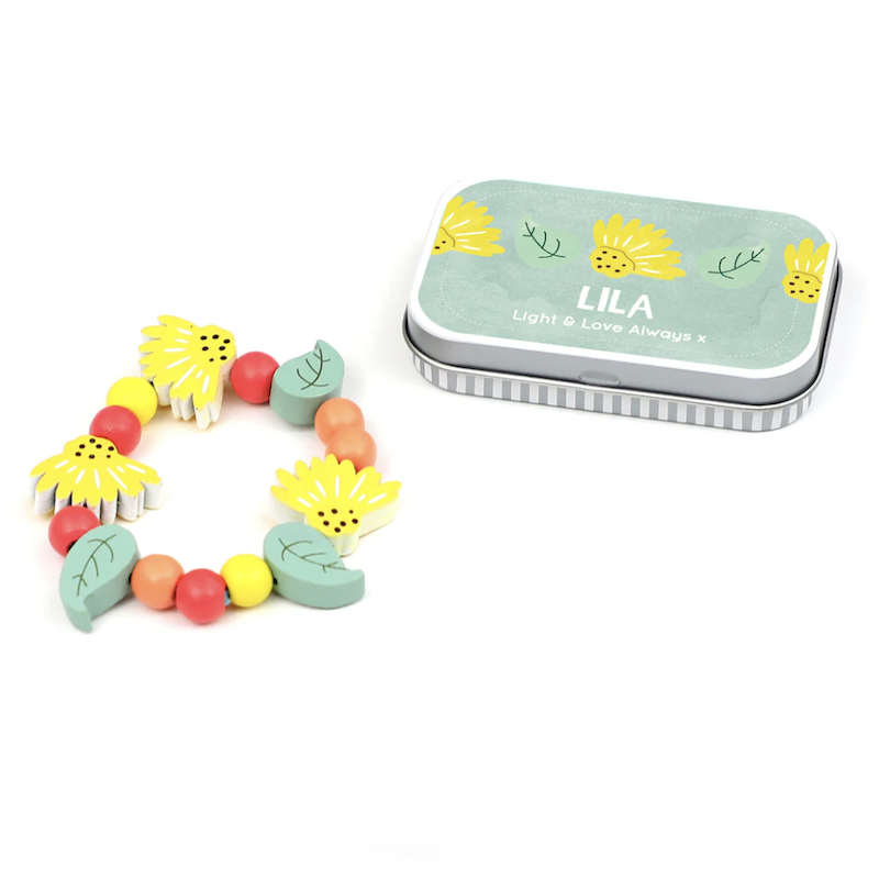 排燈節手環 - 迷你鐵盒 | DIY木質串珠手環系列