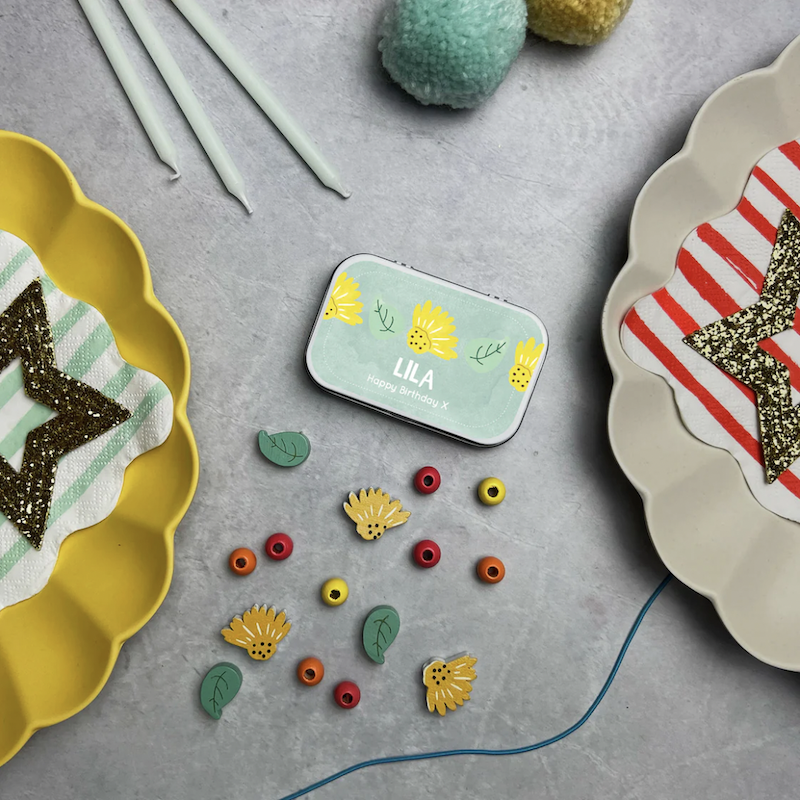 排燈節手環 - 迷你鐵盒 | DIY木質串珠手環系列