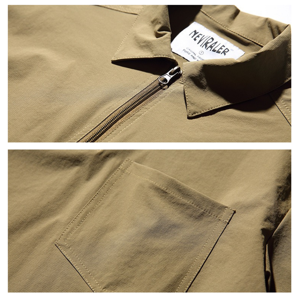 日系大地色系休閒POLO衫