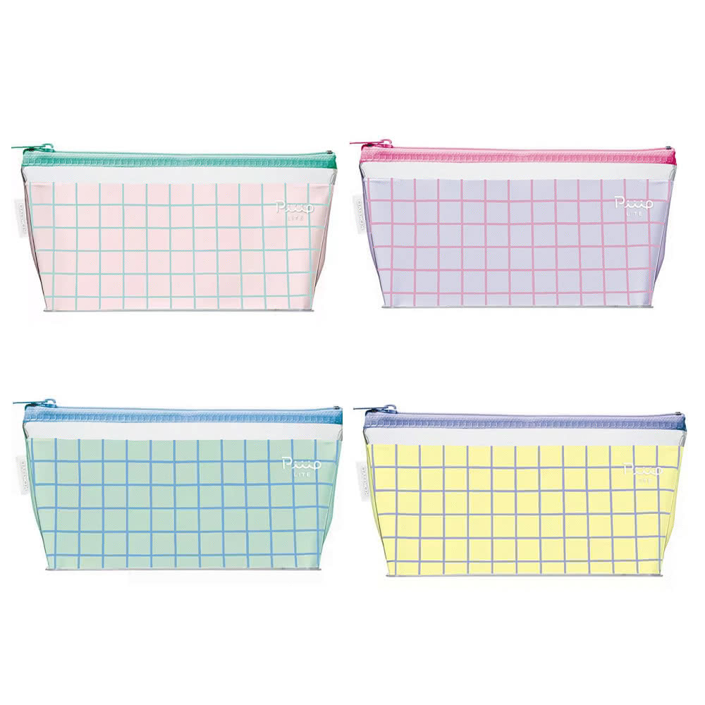 Newtro系列 PiiiP Light 寬底 透明收納袋 筆袋 ｜日本 KOKUYO