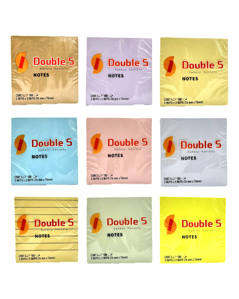 Double S 便條紙 3x3" (共10色)