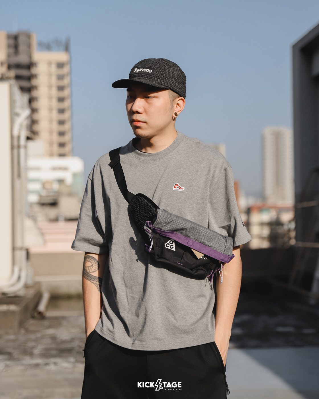NIKE ACG AYSEN FANNY PACK 黑灰 黑紫 多功能 斜挎 單肩 胸包 腰包【DV4051】
