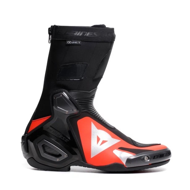 DAINESE AXIAL 2 BOOTS BLACK/RED-FLUO 黑螢光紅 車靴