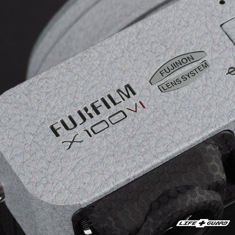 FUJIFILM X100VI  貼膜細節圖，LIFE+GUARD 專機專屬設計開版