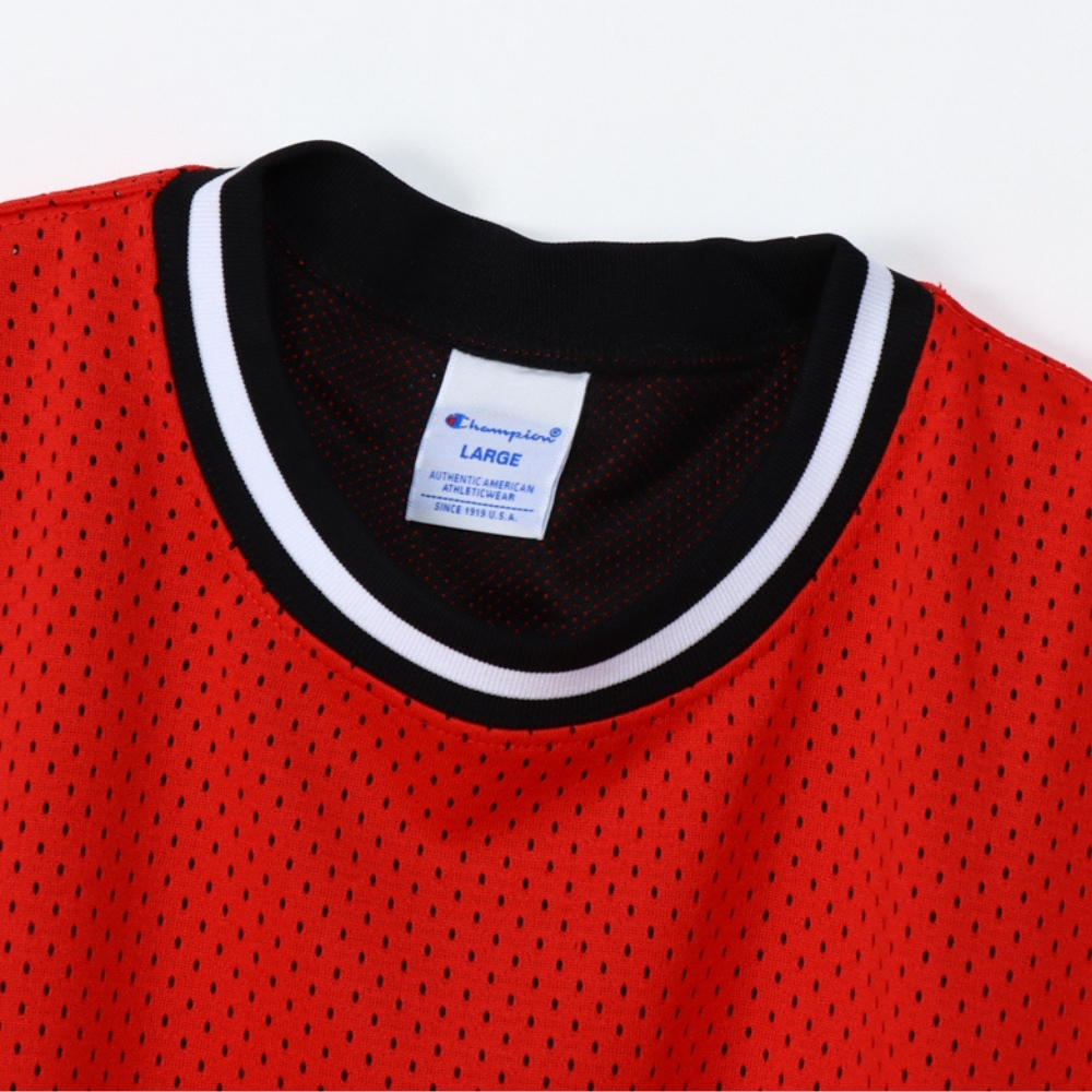 男款-美式運動網眼透氣短TEE -紅色（C3-Z301-940）