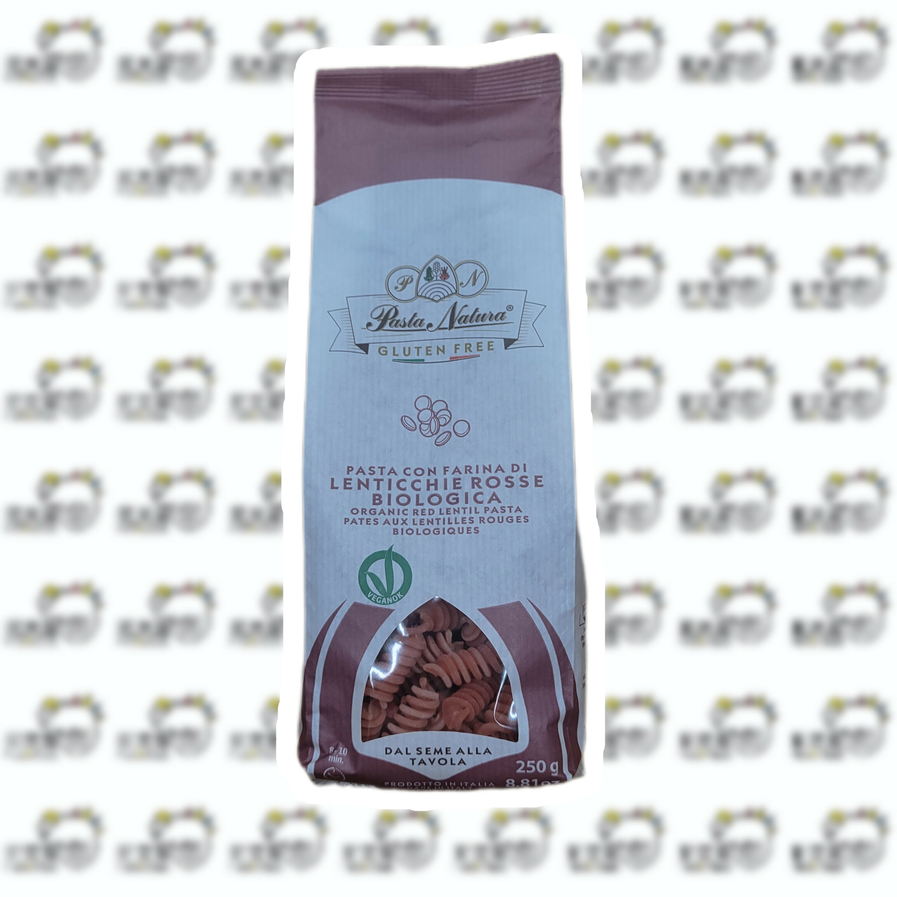 意大利有機低糖無鹽 100%紅扁豆 螺絲粉 250g (買滿4件或以止正價貨品，才可購買HerePrice貨品而免運費)