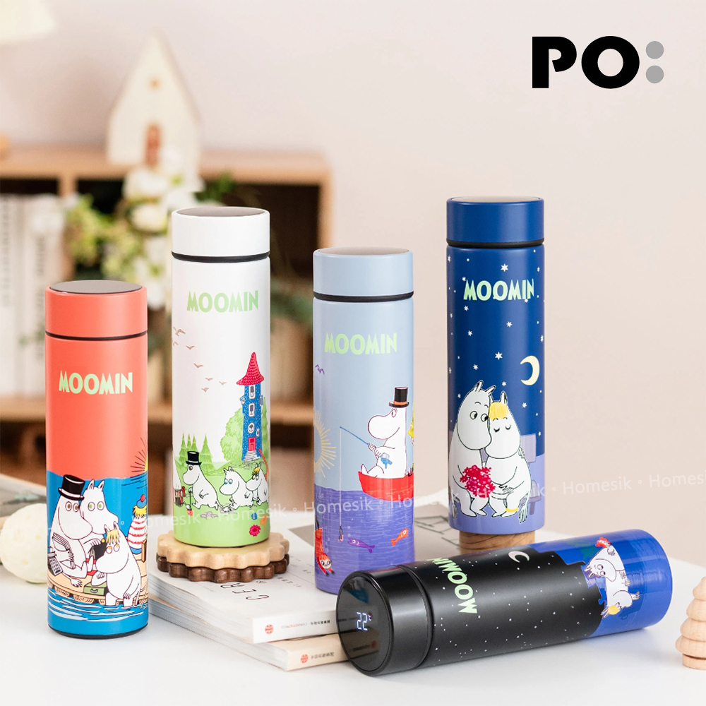 姆明智能温度感應保温杯, 椰子白 (家族旅行) PO: 15184