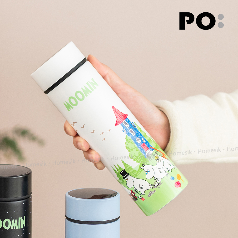 姆明智能温度感應保温杯, 椰子白 (家族旅行) PO: 15184