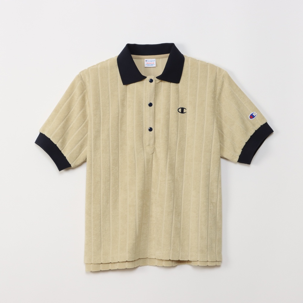 女款 -CASUAL毛圈布網球風Polo衫-卡其（CW-Z308-780）