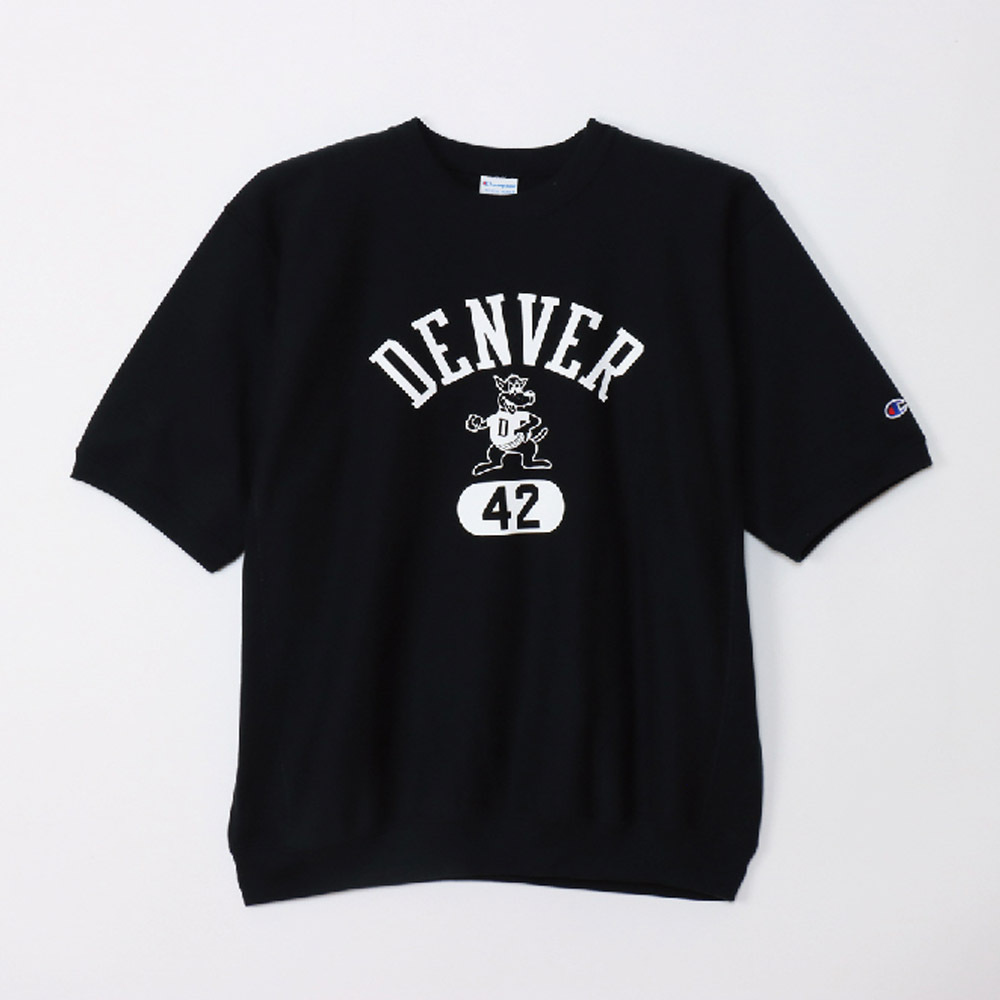 男款-REVERSE WEAVE® 學院衛衣短TEE-黑色（C3-Z006-09A）