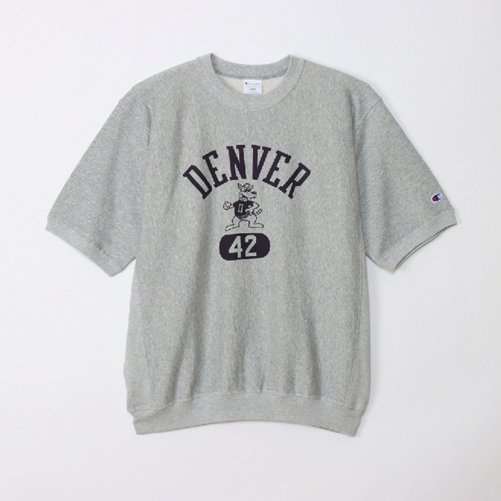 男款- REVERSE WEAVE學院寬衛衣短TEE-灰色（C3-Z006-070）