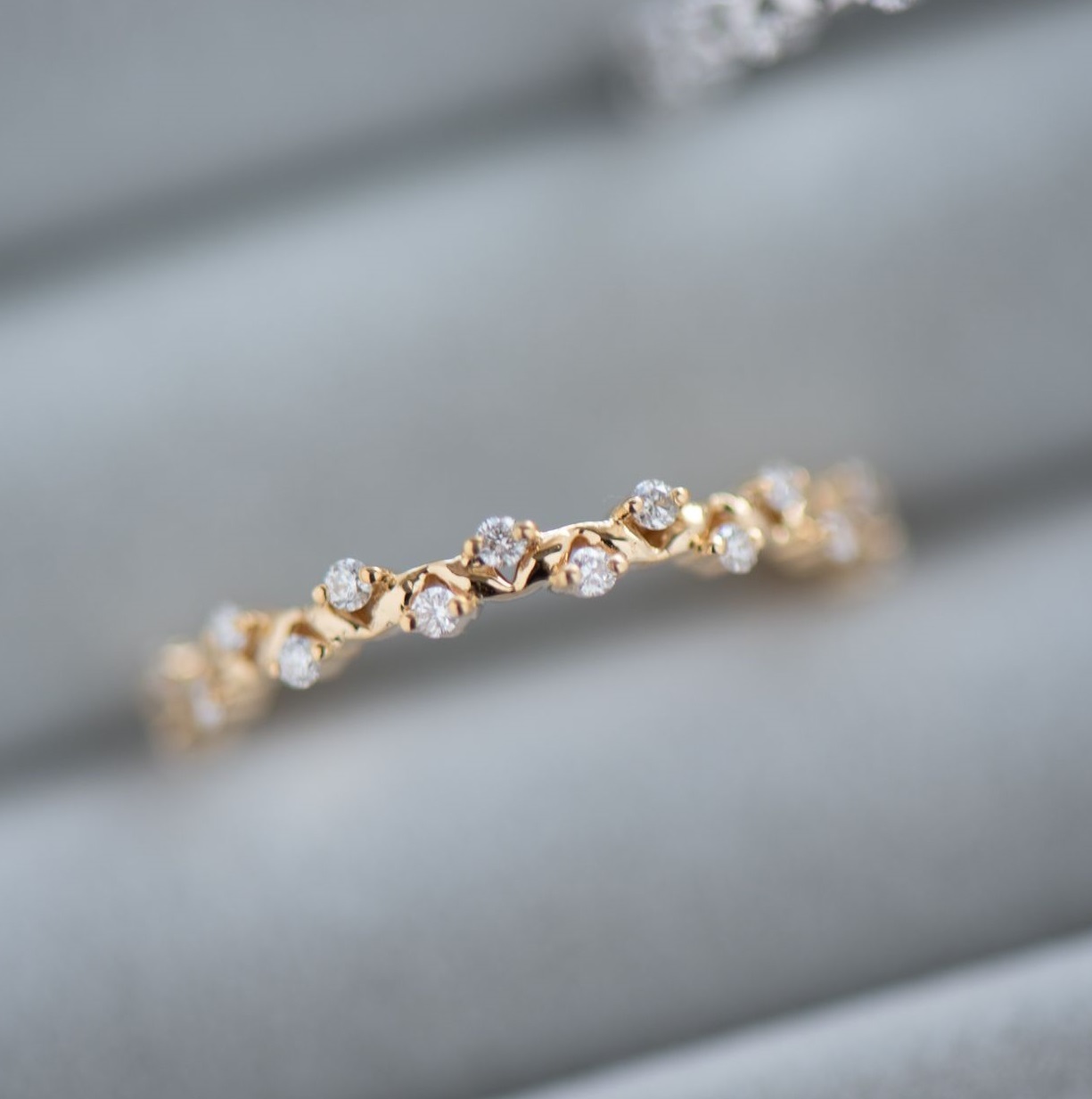 18K Merlot Diamond Ring