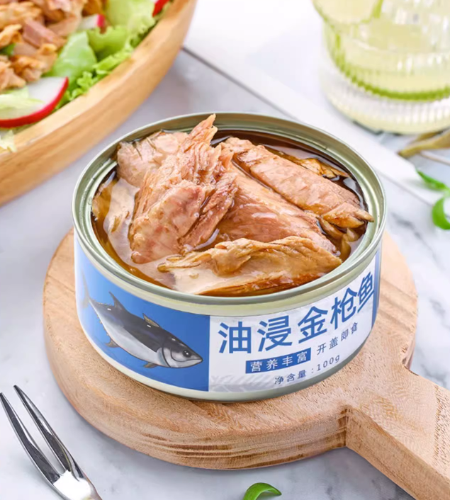 船長是我表哥 油浸金槍魚罐頭 (100g*5罐)