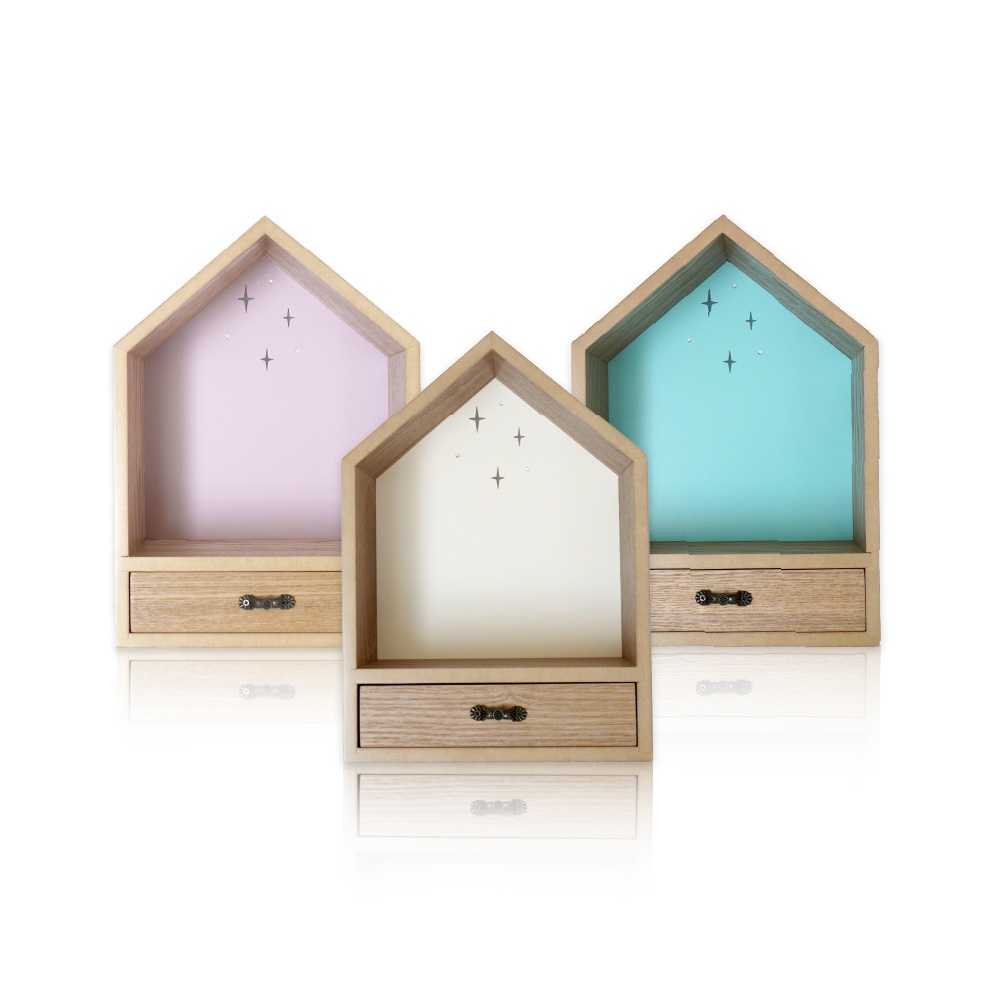 小房子造型的寵物祈念台(附抽屜)