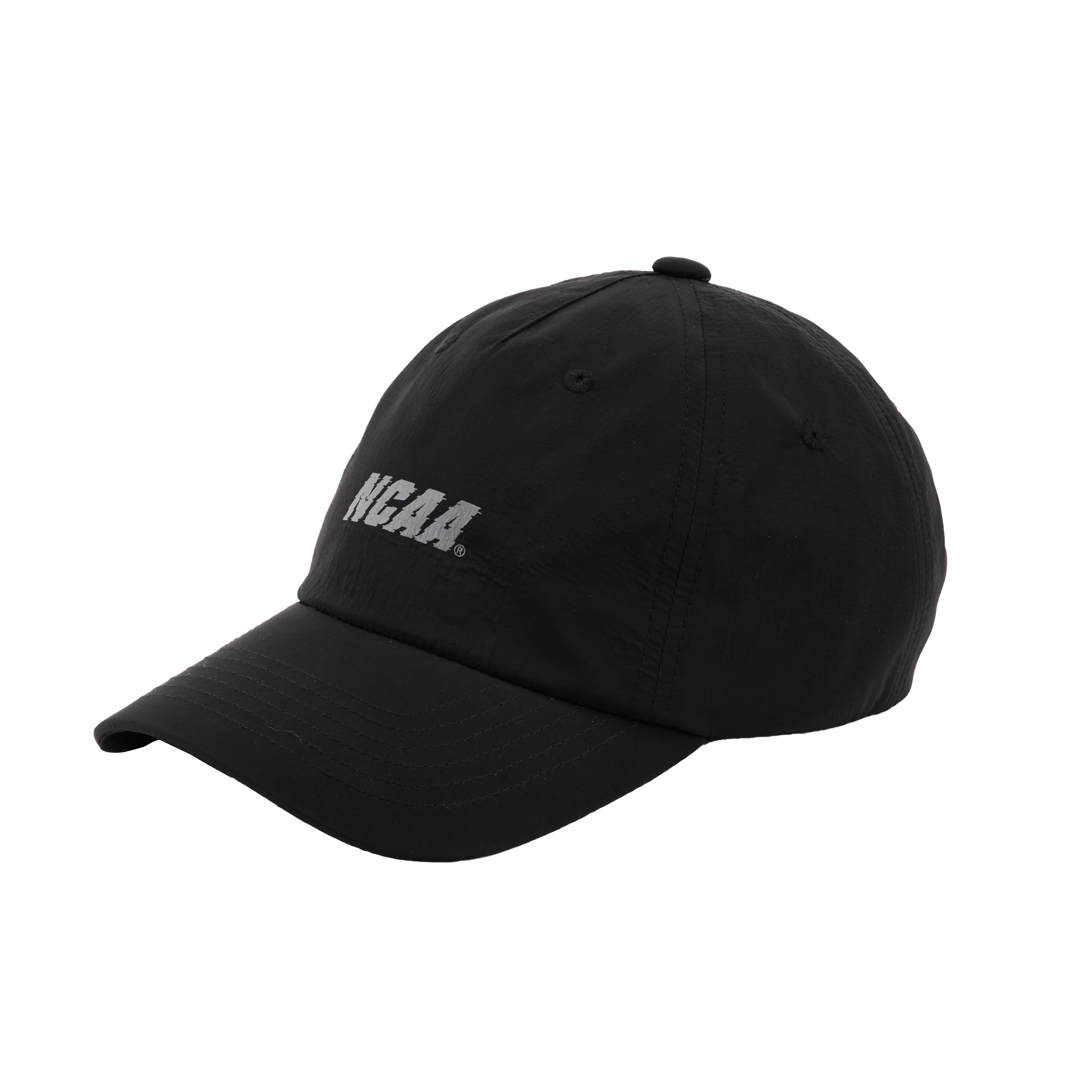 【NCAA】雜訊Logo涼感運動帽 - 黑