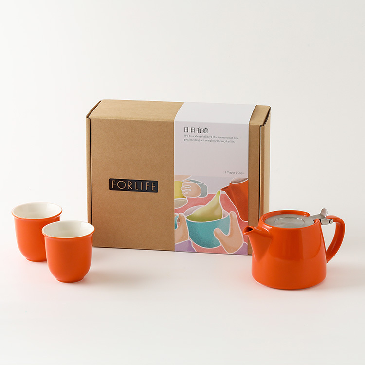 【日日有壺禮盒】樹樁茶壺與和風握杯組（一壺雙杯）