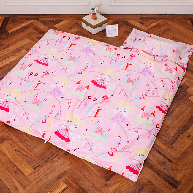 兒童抗菌防蹣 可機洗睡袋｜1899 公主城堡