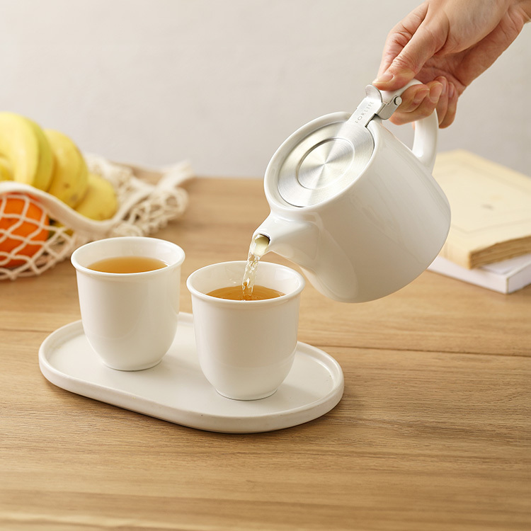 【日日有壺禮盒】樹樁茶壺與和風握杯組（一壺雙杯）