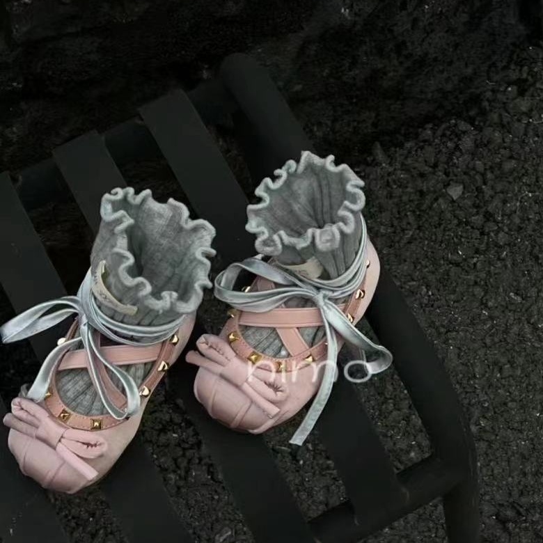 粉嫩溫柔法式瑪麗珍 氣質芭蕾舞鞋