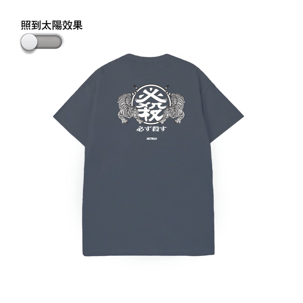 XCTRL 必殺變色虎短T-灰藍