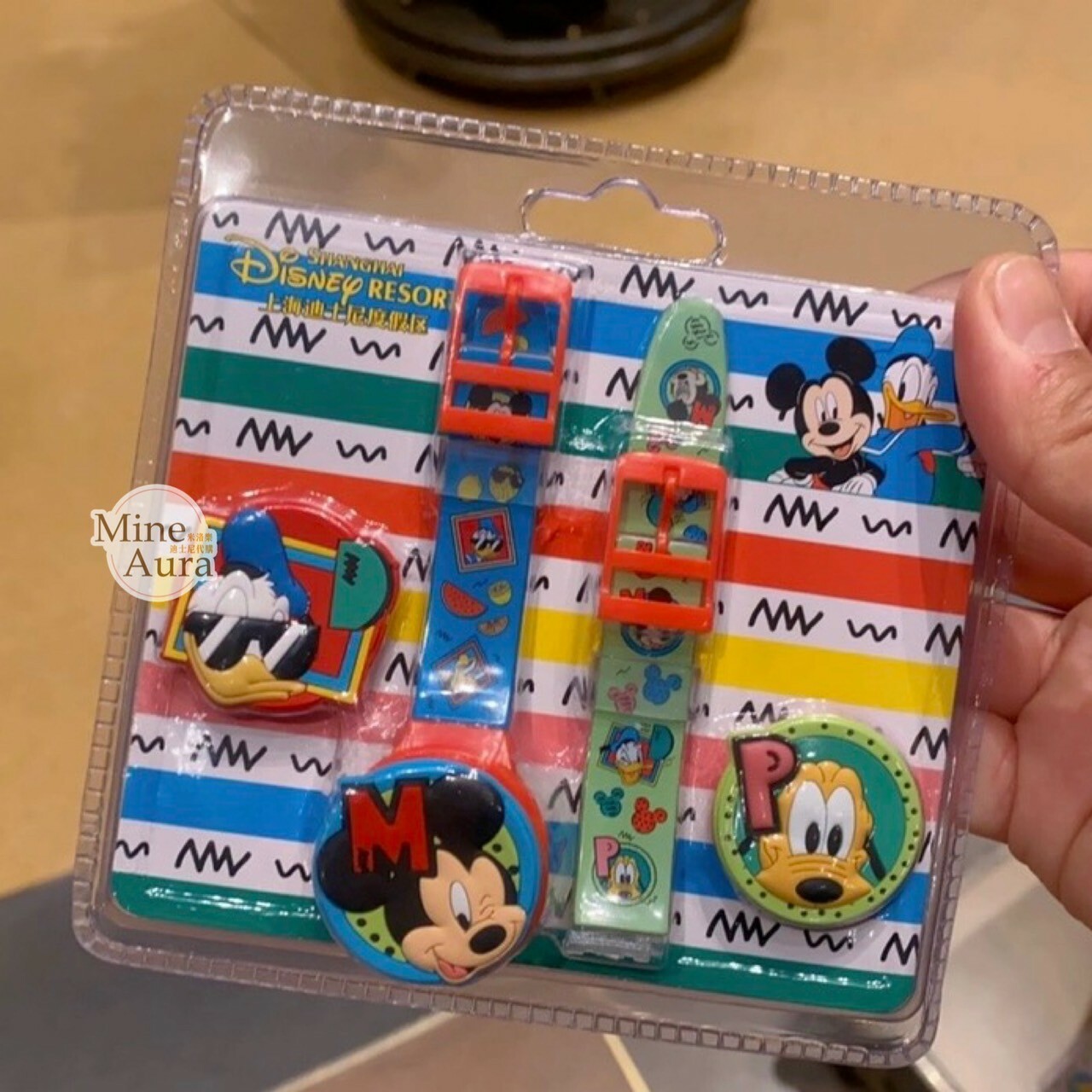 米奇 Mickey 好友集合 造型 可換錶蓋 兒童 手錶 -上海迪士尼樂園