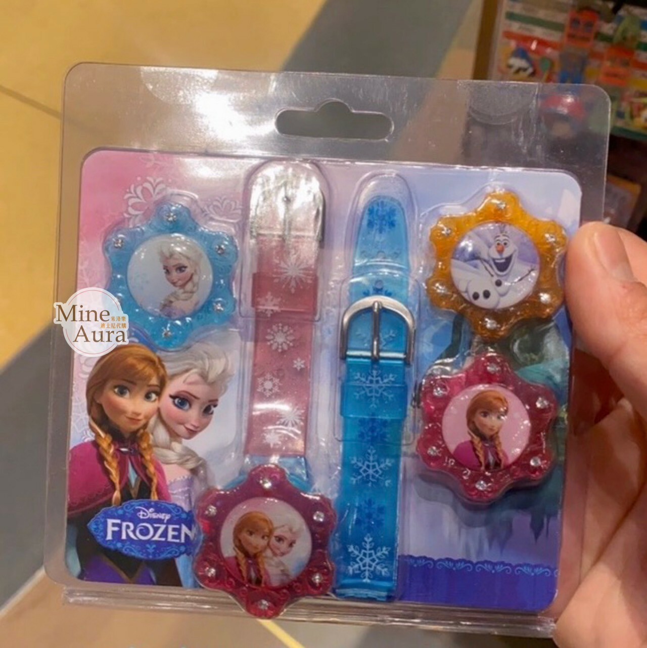 艾莎 Elsa 安娜Anna 造型 可換錶蓋 兒童 手錶 冰雪奇緣 Frozen -上海迪士尼樂園