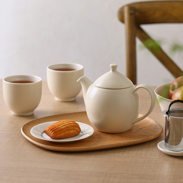 【日日有壺禮盒】露水茶壺與Ｑ系列握杯組（一壺雙杯）