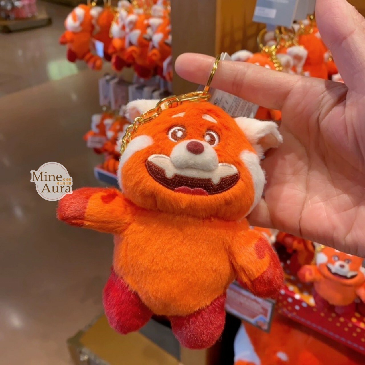 紅熊貓 美美 Meilin 絨毛鑰匙圈 吊飾 青春養成記 Turning Red -上海迪士尼樂園