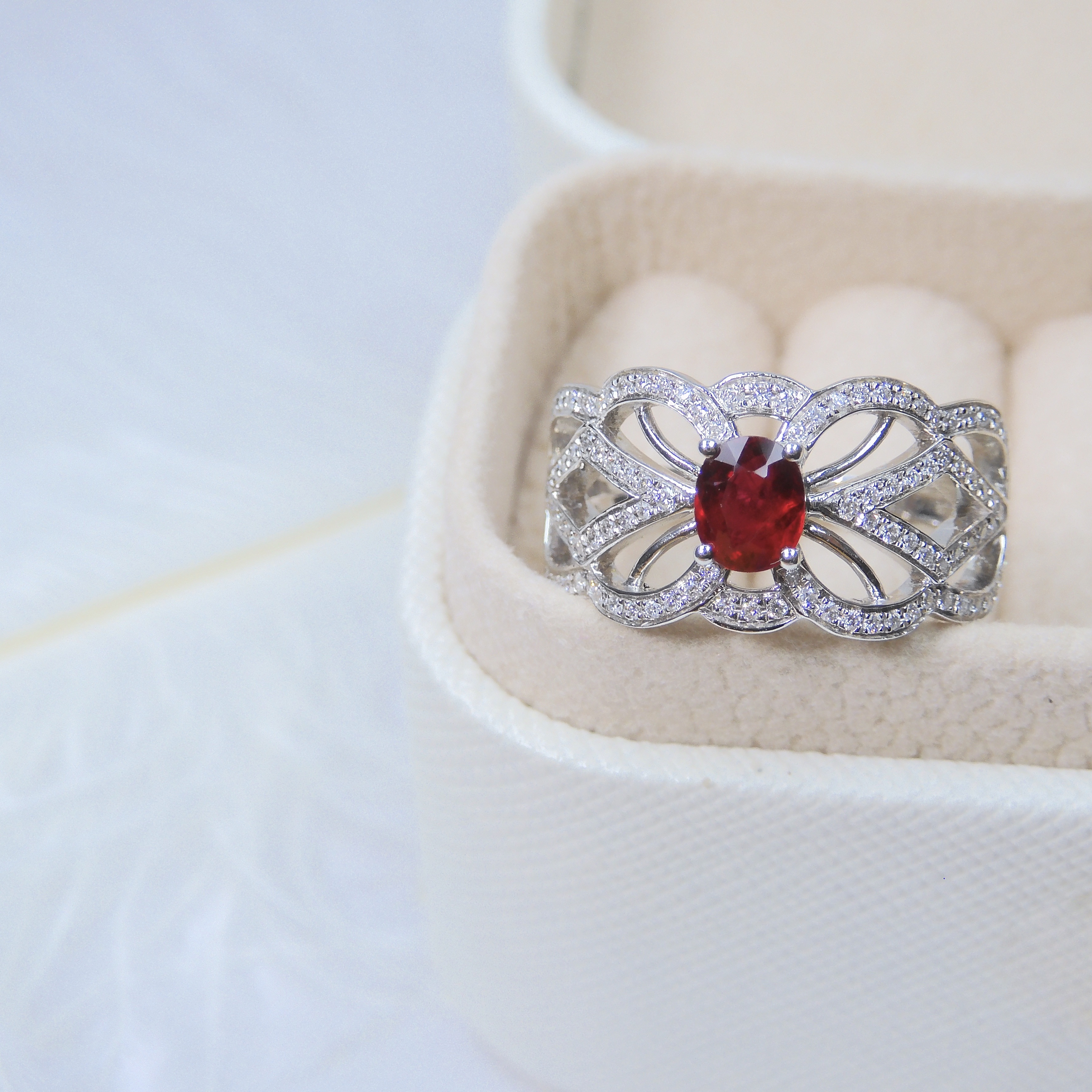 18K金 0.56ct 紅寶石戒指