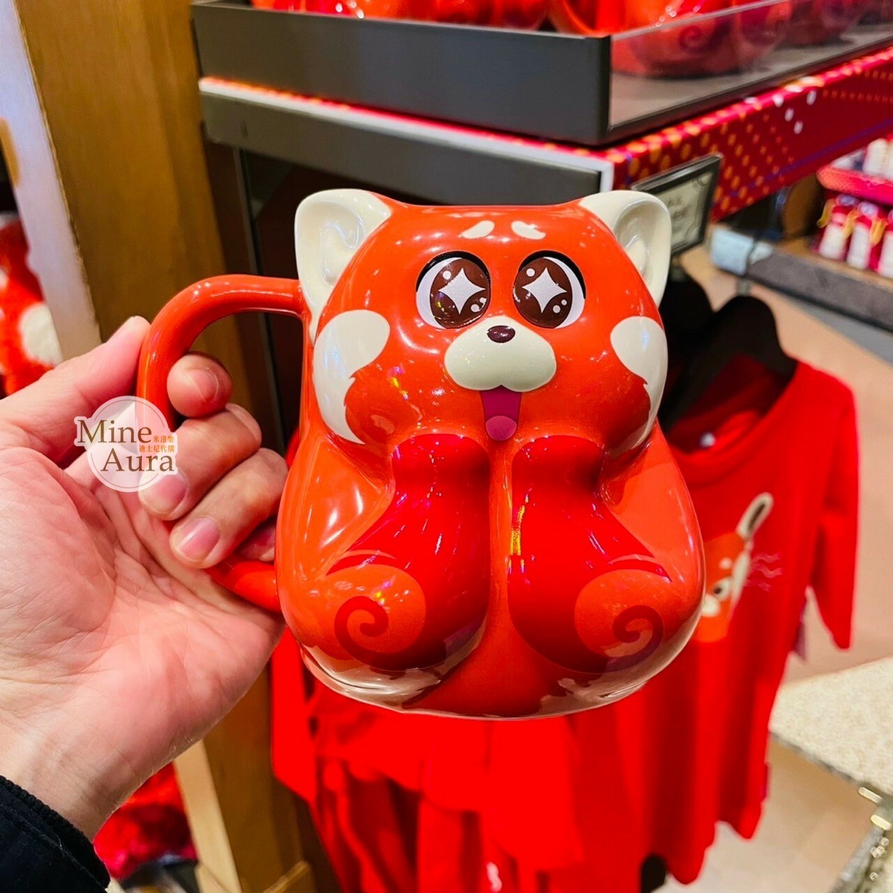 (限時特價) 紅熊貓 美美 Meilin 造型 陶瓷馬克杯 水杯 青春養成記 Turning Red -上海迪士尼樂園