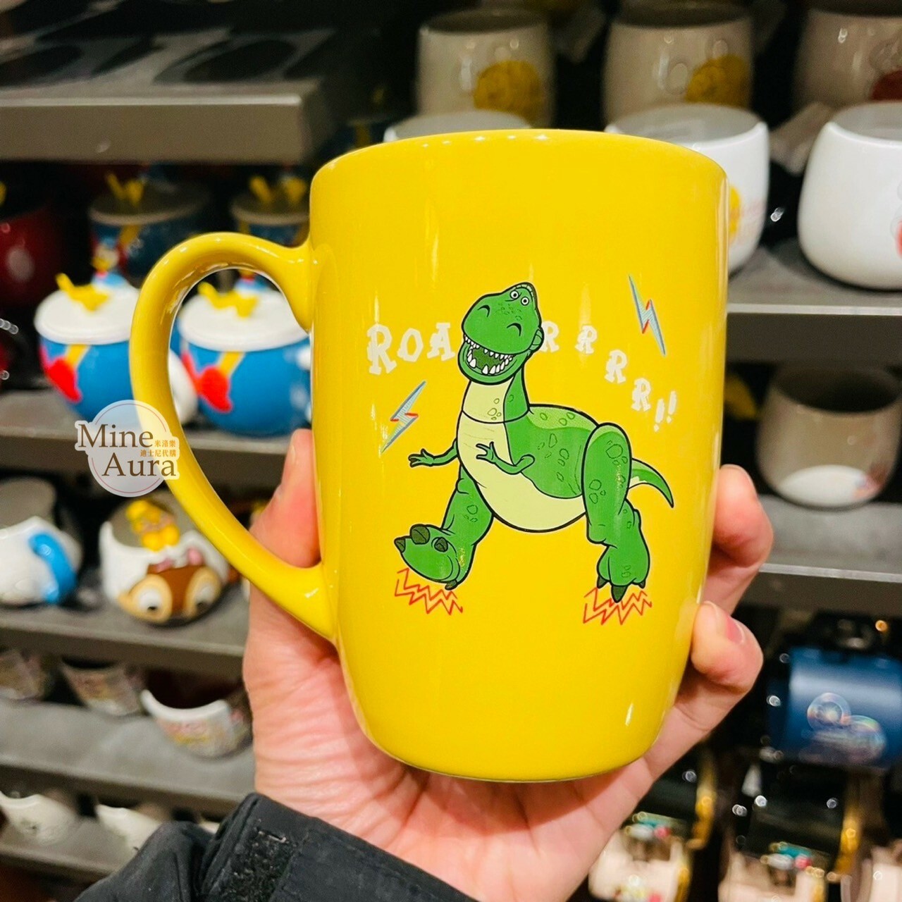 抱抱龍 Rex 黃色 陶瓷馬克杯 水杯 玩具總動員 Toy Story -上海迪士尼樂園
