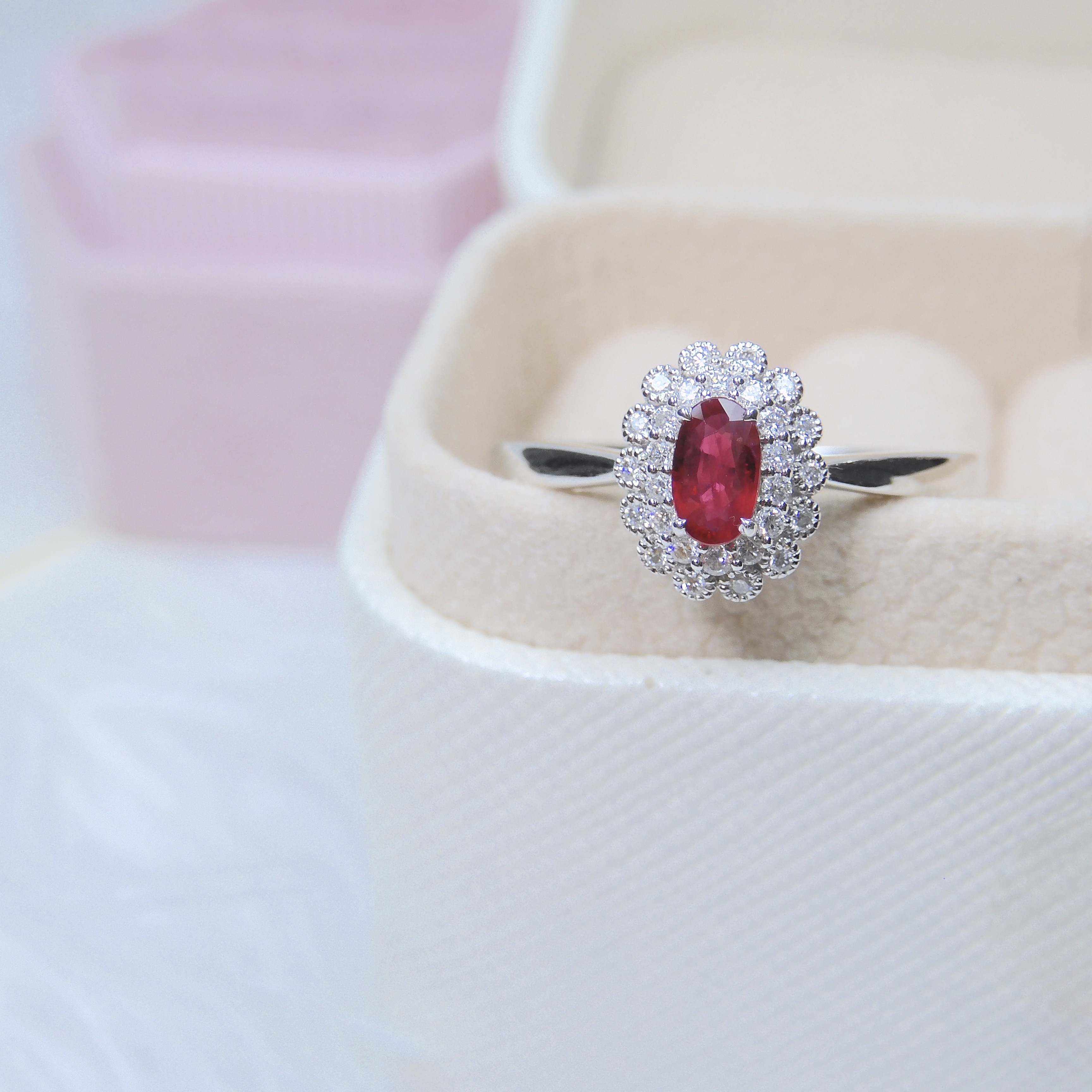 18K金 0.26ct 紅寶石戒指