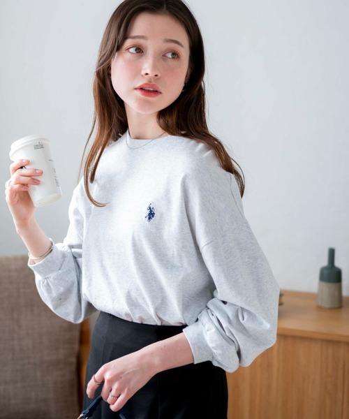 U.S. POLO ASSN. 小Logo薄長袖 白色 灰色 黑白條紋 黃白條紋 白底綠袖子 灰底藍袖子 白底黑袖子 寬鬆版型 7色/預購