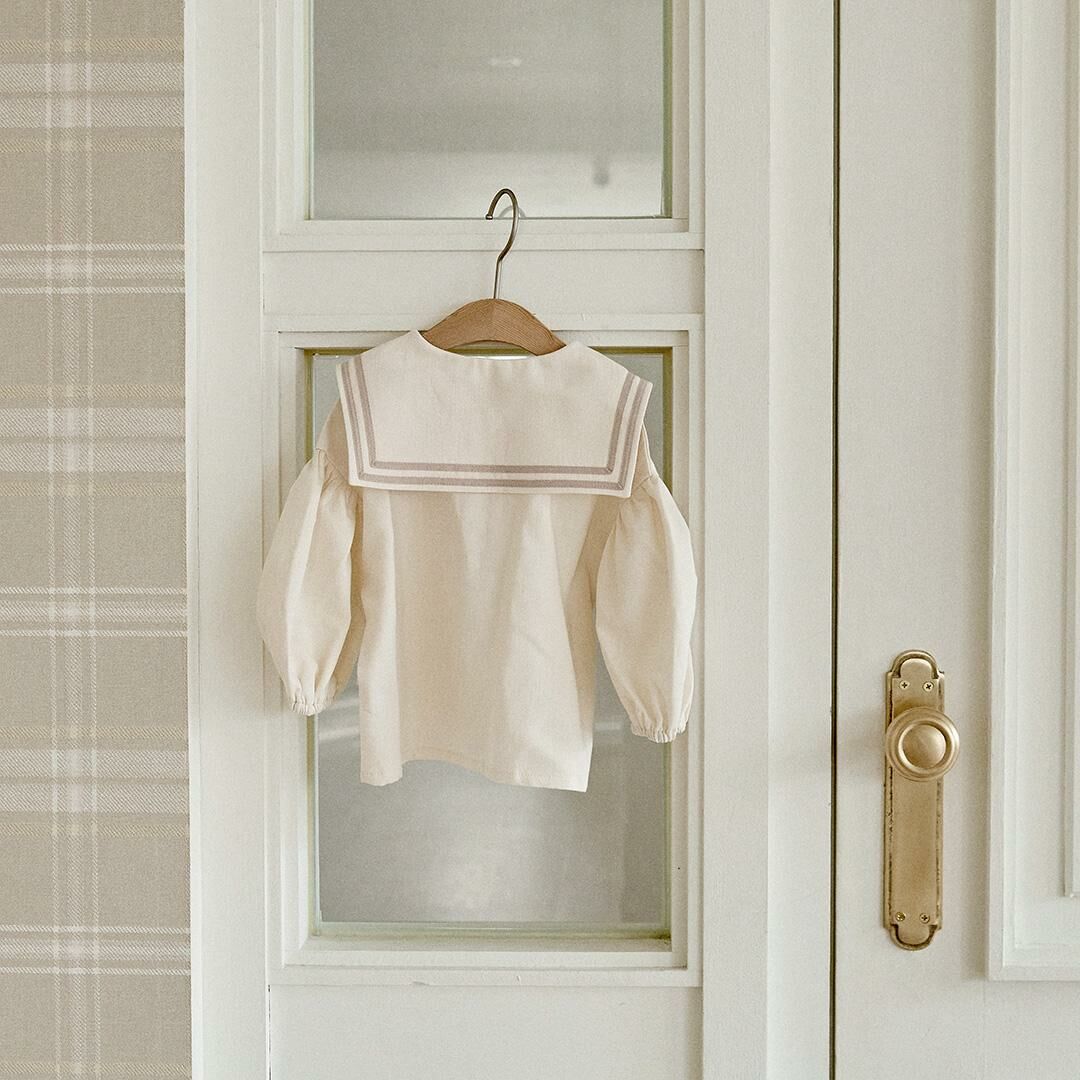 24S/S🌸Pure清新校園風系列-可愛松鼠水手服襯衫