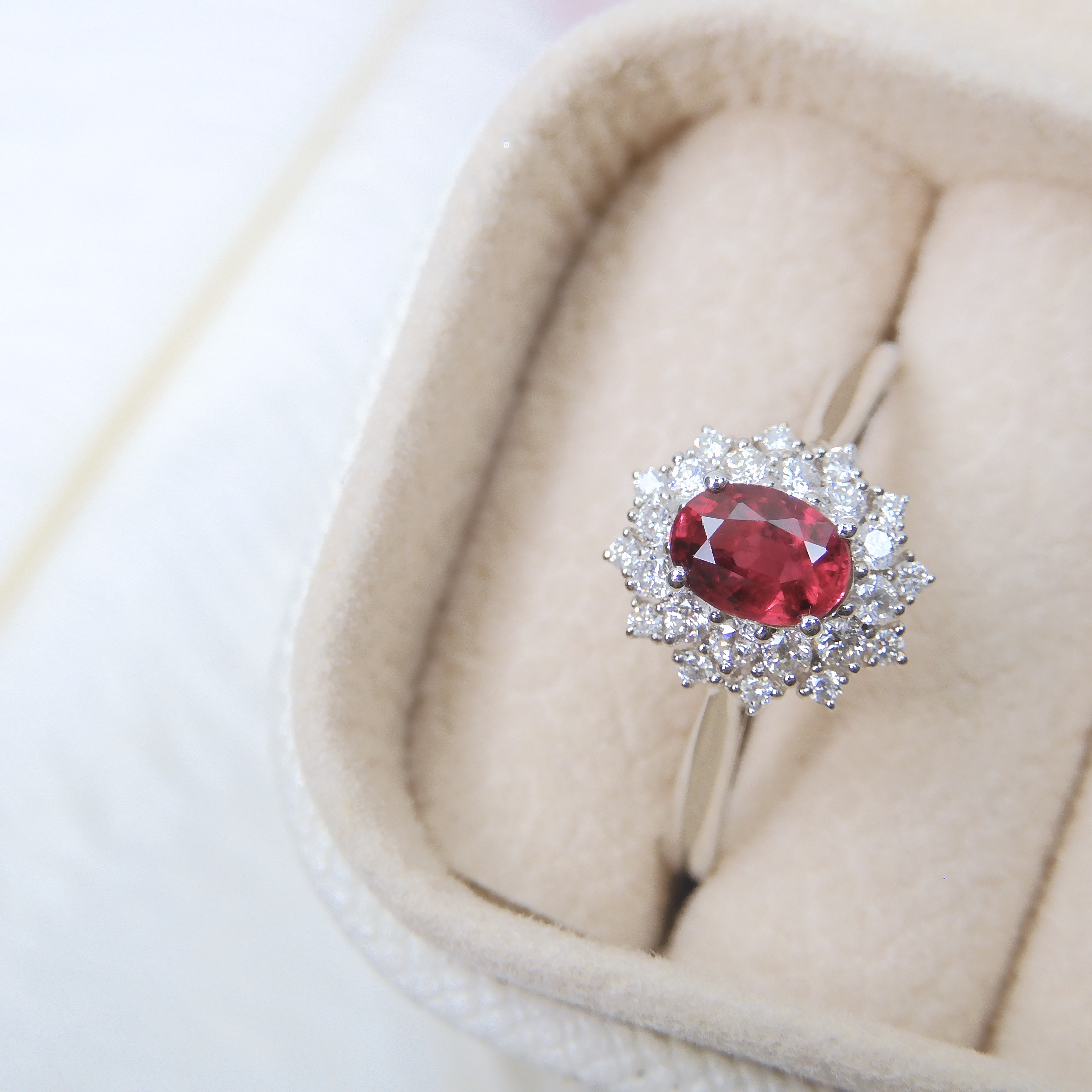 18K 金 0.63ct 紅寶石戒指 (配國際證書)