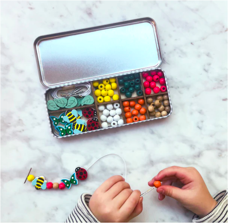 昆蟲手環 - 長型鐵盒 | DIY木質串珠手環系列