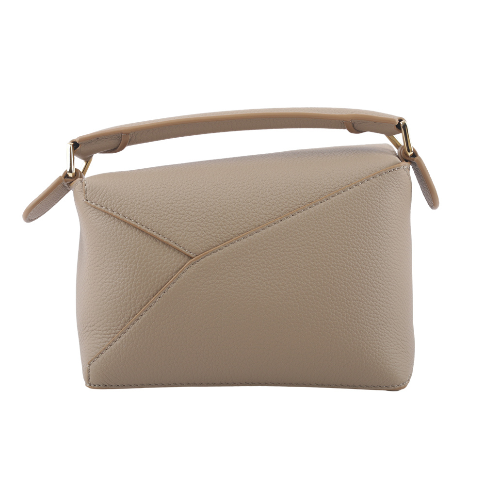 【LOEWE】Puzzle 拼圖粒面小牛皮手提/斜背兩用包(迷你)(沙色) A510P88X16 2150
