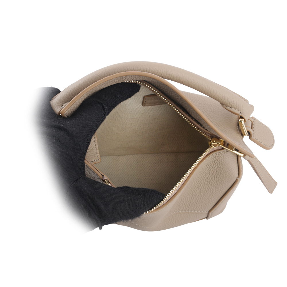 【LOEWE】Puzzle 拼圖粒面小牛皮手提/斜背兩用包(迷你)(沙色) A510P88X16 2150