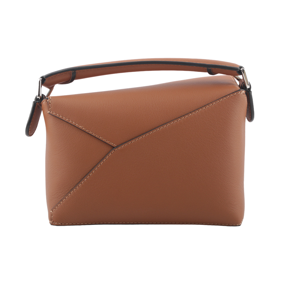 【LOEWE】Puzzle 拼圖經典小牛皮手提/斜背兩用包(迷你)(焦糖色) A510P88X26 2530