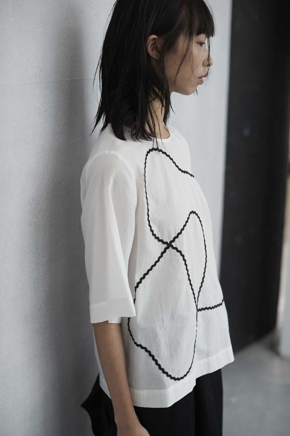 不規則壓車上衣